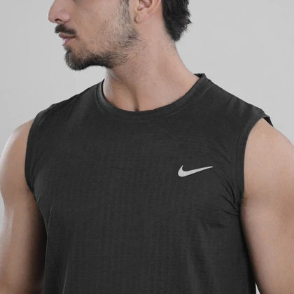 رکابی ورزشی مردانه نایک مدل Dri Fit-033 طوسی تیره