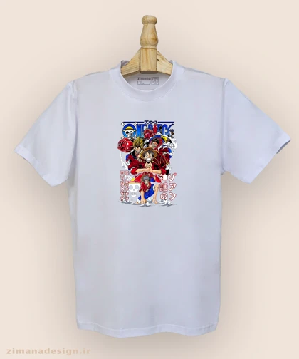 تیشرت مردانه و زنانه طرح وان پیس کد910