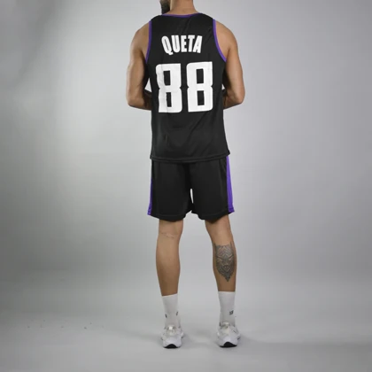 ست رکابی و شلوارک ورزشی مردانه کوئتا کینگز مدل PY-Nike-2A0651 مشکی