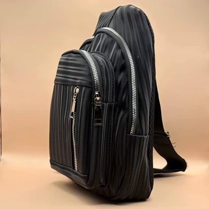 بادی بگ چرم مشکی مدل براق خطی