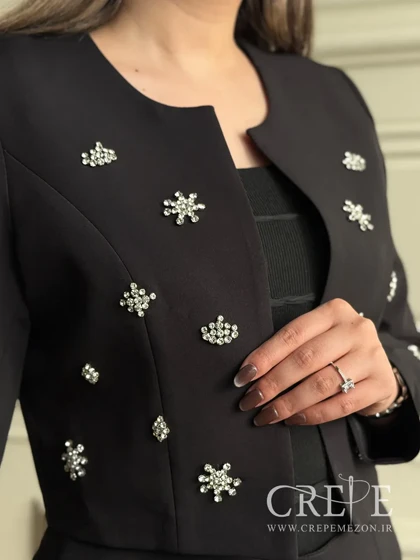 کت شلوار نگین دوزی خورشیدی