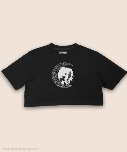 کراپ زنانه طرح شیطان کش شخصیت کوکوشیبو کد 993