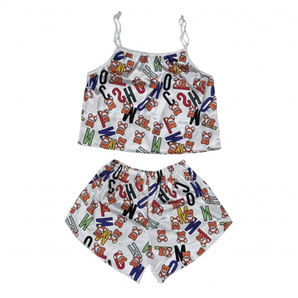 ست تاپ و شلوارک طرح تدی 157