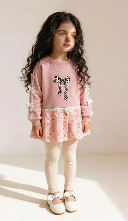 پیراهن گیپور پاپیونی