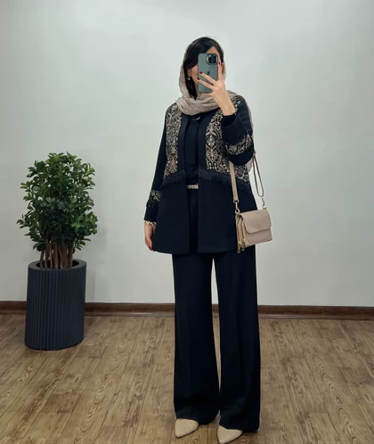 مانتو مجلسی سوزندوزی گلاریس