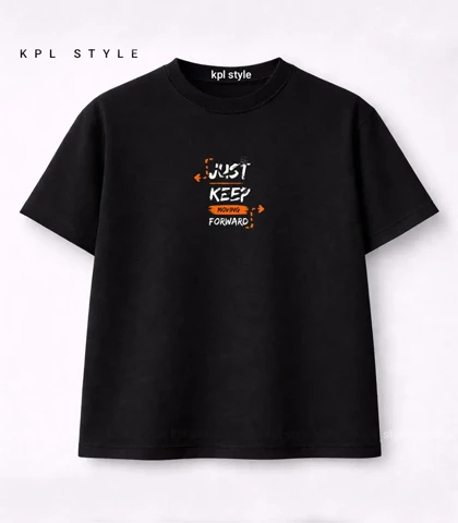 تیشرت باکسی یونیسکس طرح Just Keep کد 1402