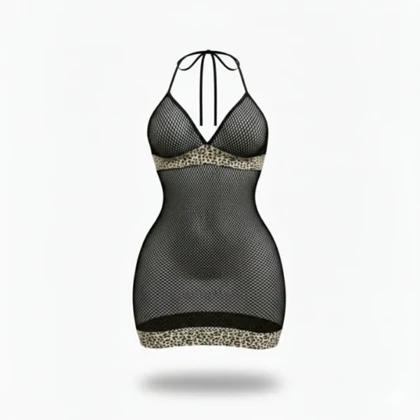 پیراهن خواب فانتزی زنبوری پلنگی 6013