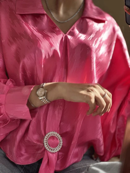 شومیز جلو گره