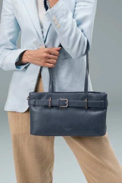 کیف دستی زنانه چرم مصنوعی دسته دار دیوید جونز DAVIDJONES