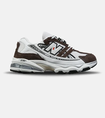 کفش کتانی مردانه و زنانه سفید قهوه ای NEW BALANCE 758 مدل 9025