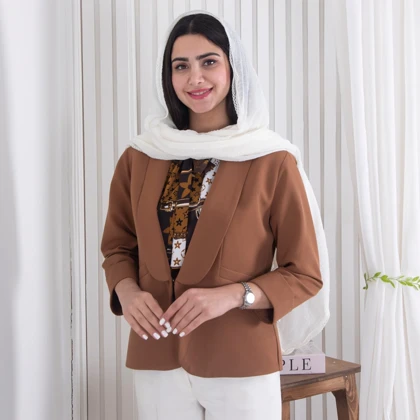 ست کت و شومیز یقه گره‌ای BENITA