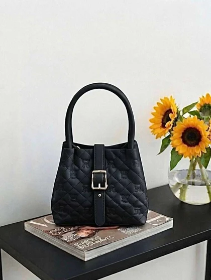 مدل زنانه گلدوزی سگک دار رنگ مشکی