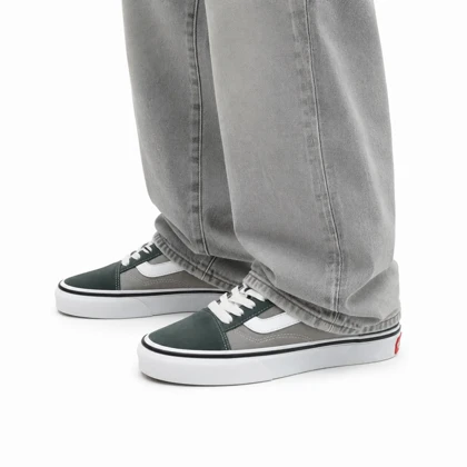 کفش کتانی زنانه و مردانه مدل ونس اولداسکول سبزلجنی Vans oldskool