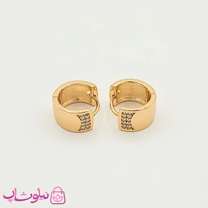 گوشواره حلقه‌ای کوچک و پهن ژوپینگ