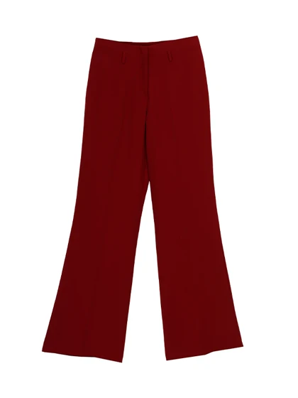 شلوار زنانه پارچه ای کرپ کنزو از بالا گشاد ریزشی 10106