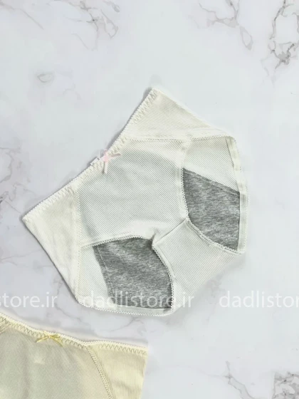 شورتکس قاعدگی نخی طرح فانتزی کبریتی پاپیون دار