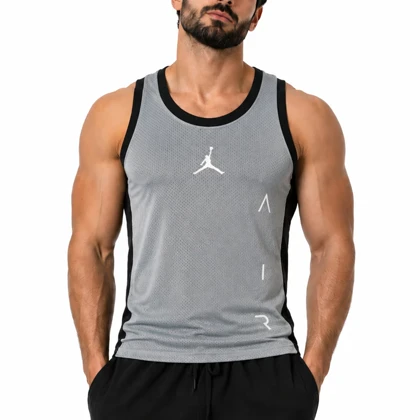 رکابی ورزشی مردانه جردن مدل Dri Fit-226 طوسی