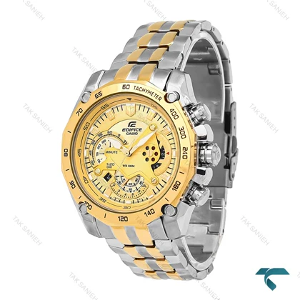 ساعت مچی کاسیو ادیفایس EF-550 دورنگ طلایی Edifice-6774-G