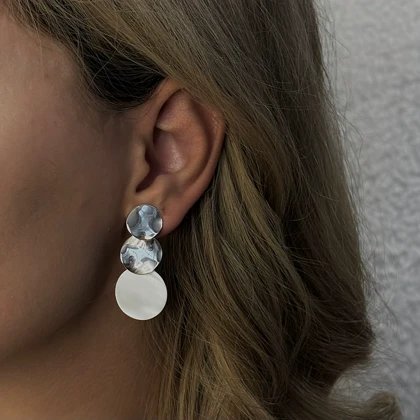 گوشواره صدف پولکی