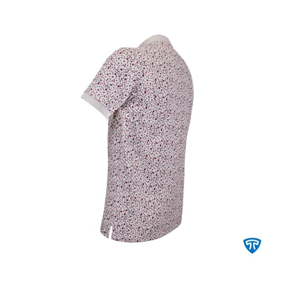 پولوشرت ضدتعریق مدل دیما طرح ملانژ قرمز