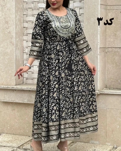 پیراهن کورتای هندی زویا 6095