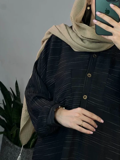 مانتو بلند دریا(به همراه کمربند)