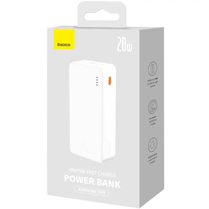 پاور بانک 30000 تایپ سی و یو اس بی 20 وات بیسوس PPQD090102 PPAP30