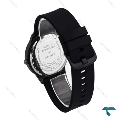 ساعت رسپینا زنانه مشکی صفحه سبز Respina-7031-L