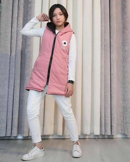 پافر دخترانه مدل آفتاب گران دو رو