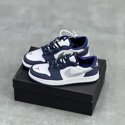 کفش نایک اس بی دانک لو سفید سرمه‌ای طوسی Nike SB Dunk Low White Navy Grey