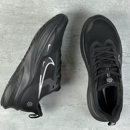 کفش اسپرت کتانی نایک زوم طرح برف تمام مشکی Nike Air Zoom snow کد 275522