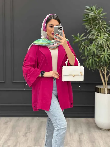 مانتو لینن بغل پاگن آستین ضربدری