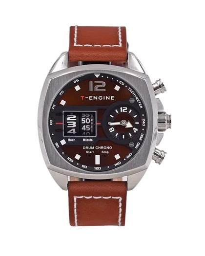 ساعت مچی مردانه تی انجین T-ENGINE Dawward - Leather Strap