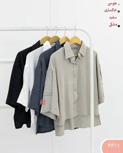 شومیز سیلک روبینا 6611
