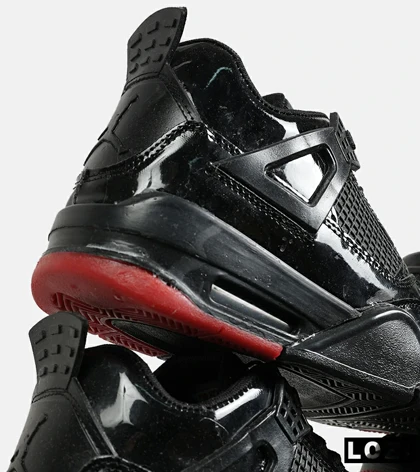 کتانی ساق‌دار زنانه و مردانه مشکی Nike air jordan 4 مدل 6818