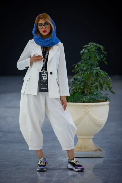 کت لینن دکوب چاک‌دار