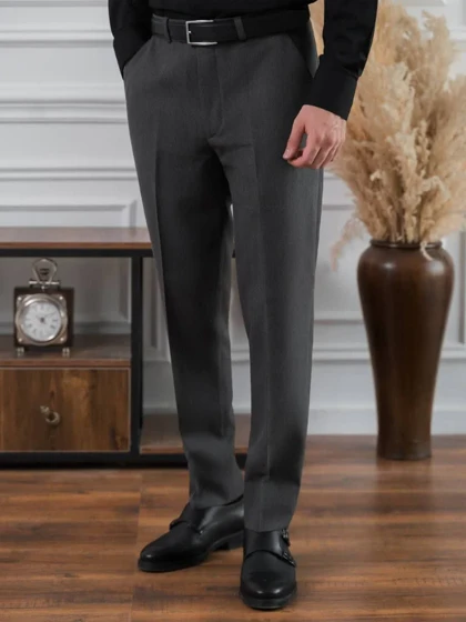 شلوار ذغالی ریزبافت p145