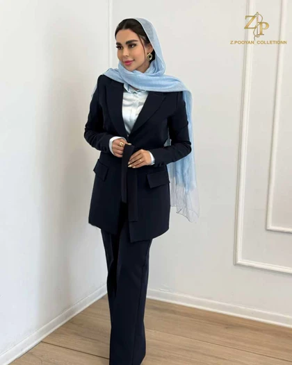 کت و شلوار زنانه کرپ لیانا