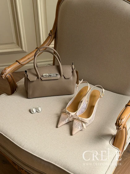 کفش توری پاپیونی پاشنه 8 سانت