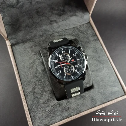ساعت مچی مردانه اورجینال موتور ژاپن برند مینی فوکوس سه موتور مدل Mf0268G.04 بند رابر