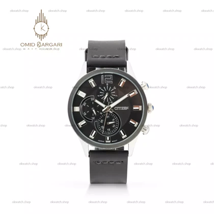 ساعت مچی سیتیزن کورنوگراف چرمی مشکی Citizen