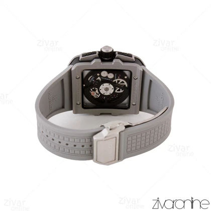 ساعت هابلوت مردانه مربعی سه موتوره طوسی نقره ای 104997