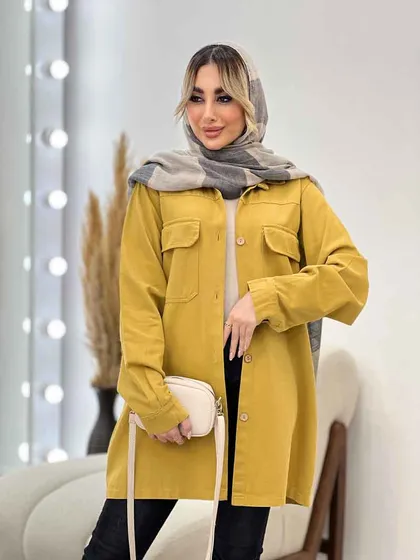 مانتو پشت پیله دو جیب