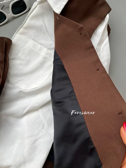 ست ژیله و شلوار لیننJemi کد 050