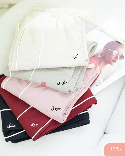شلوار نیم بگ دو خط 1490
