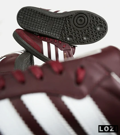 کفش کتانی مردانه و زنانه سامبا زرشکی ADIDAS Samba مدل 6272