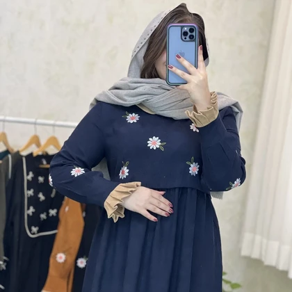 پیراهن بلند عیدانه مدل پرنسا