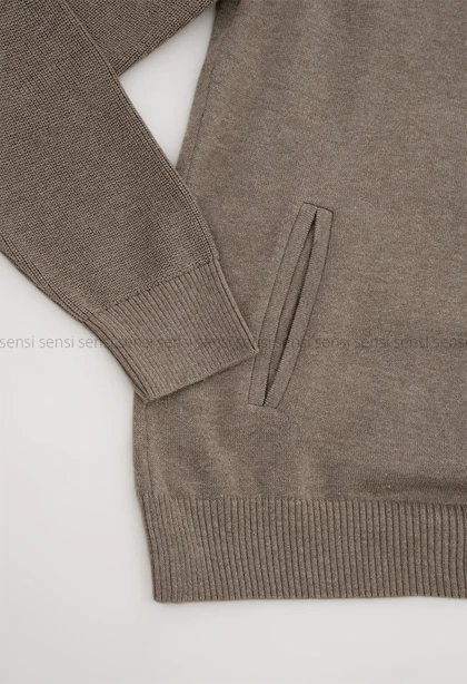 سویشرت بافت جلو زیپ کد20000039