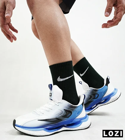 کفش کتانی مردانه آبی مشکی سفید نایک NIKE Air Griffey Max V2