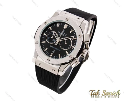 ساعت مچی هابلوت مردانه سه موتوره سیلور مشکی Hublot-3118-G